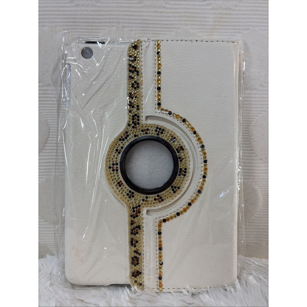 STENES iPad Mini 4 7.9 Case 360 Rotating Stand Rhinestone Leopard Bling